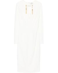 Elisabetta Franchi - Midi Fit Dress - Lyst