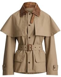 Ralph Lauren - Veste Ceinturée Brannigan À Détail De Cape - Lyst