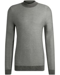 BOSS - Crew-Neck Silk Sweatshirt - Lyst