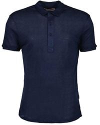 Orlebar Brown - Short-Sleeved Linen Polo Shirt - Lyst