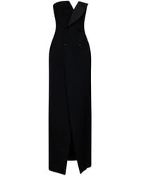 P.A.R.O.S.H. - Double-Breasted Strapless Maxi Dress - Lyst