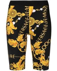Versace - Baroque Couture-print Cycling Shorts - Lyst