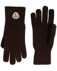 Moncler - Logo-Patch Gloves - Lyst