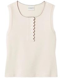 Claudie Pierlot - Round Neck Knitted Top - Lyst
