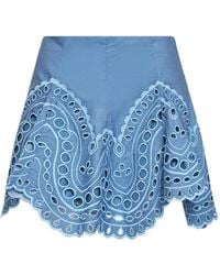 Charo Ruiz - Dune Broderie-Anglaise Shorts - Lyst