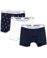 Polo Ralph Lauren - Stretch Cotton Boxer Brief 3-Pack - Lyst