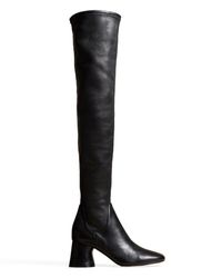 Khaite - 63mm Heeled Leather Boots - Lyst