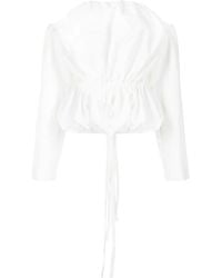 Christopher Esber - Blusa A Maniche Lunghe - Lyst