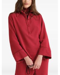 Maliparmi - Sablé Crepe Polo Top - Lyst
