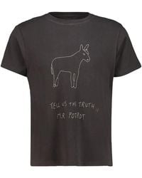 BAZISZT - Donkey-Embroidered T-Shirt - Lyst