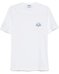 Moschino - Katoenen T-Shirt Met Geborduurd Logo - Lyst