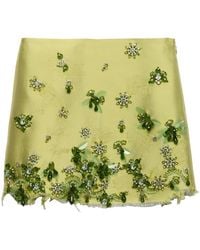 Prada - Embellished Mini Skirt - Lyst