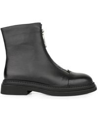 Linda Baumann - Front-Zip Ankle Boots - Lyst