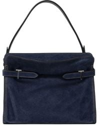 Le Tanneur - Grand Sac Porté Épaule Emie En Cuir À Effet Jean - Lyst