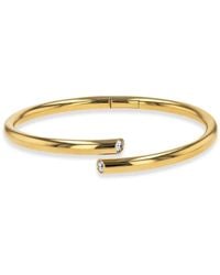 Pragnell - Bracelet Jonc En 18Ct Pavé De Diamants - Lyst