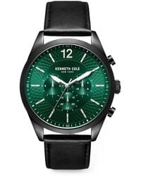 Kenneth Cole - Montre Chronographe En Cuir Mm - Lyst
