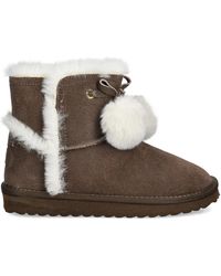 Liu Jo - Faux-Fur Pompom Boots - Lyst