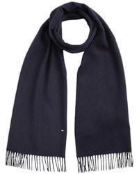 Tommy Hilfiger - Sciarpa Con Frange E Logo - Lyst