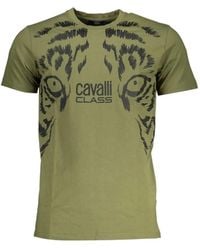 Roberto Cavalli - T-Shirt À Imprimé Yeux De Tigre - Lyst