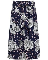 Cara Cara - Jiya Floral-Print Tiered Midi Skirt - Lyst