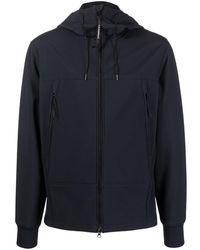 C.P. Company - Zip-up Stretch-cotton Hooded Jacket - Lyst