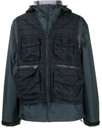 Undercover - Chaqueta a cuadros con cremallera - Lyst