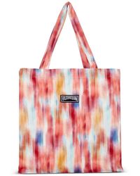 Vilebrequin - Tie-dye Print Linen Beach Bag - Lyst