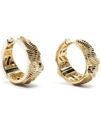 Yvonne Léon - 9Kt Berlingot Diamond Hoop Earrings - Lyst