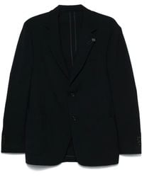 Lardini - Herringbone-Pattern Blazer - Lyst