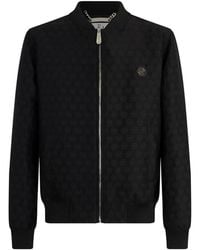 Philipp Plein - Bomberjack Met Monogram Jacquard - Lyst