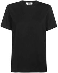 MSGM - T-Shirt À Logo Imprimé - Lyst