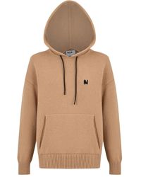 MSGM - Logo-Detail Hooded Sweater - Lyst