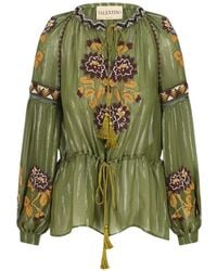 Valentino Garavani - Blouse À Broderies - Lyst