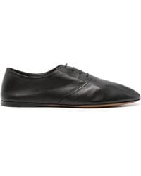 The Row - Leather Lace-Up Shoes - Lyst