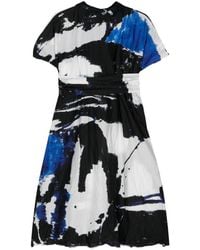 Daniela Gregis - Abstract-print Cotton Dress - Lyst