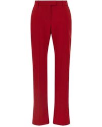 McQueen - Flared Plooibroek - Lyst