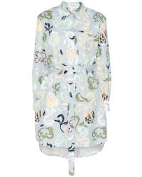 Lanvin - Mini Dress Abstract Pattern - Lyst