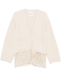 Sandro - Fringed Knitted Cardigan - Lyst