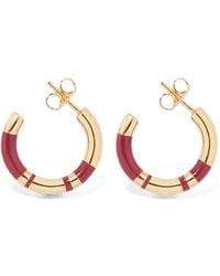 Aurelie Bidermann - Positano Mini Hoop Earrings - Lyst