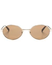 Saint Laurent - 692 Oval-Frame Sunglasses - Lyst