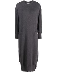 Barrie - Iconic Knit Midi Dress - Lyst