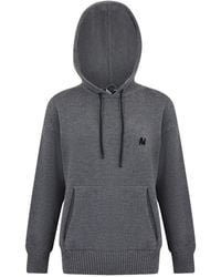 MSGM - Hoodie À Détail Brodé - Lyst