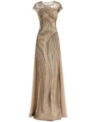 Gemy Maalouf - Beaded Embroidered Maxi Dress - Lyst
