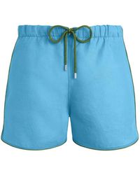 Vilebrequin - Drawstring Linen Swim Shorts - Lyst