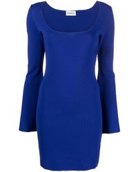 P.A.R.O.S.H. - Knitted Long-sleeved Mini Dress - Lyst