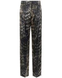 Roberto Cavalli - Fur-Print Pleated Trousers - Lyst