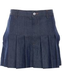 A.P.C. - Mini Jupe Plissée - Lyst