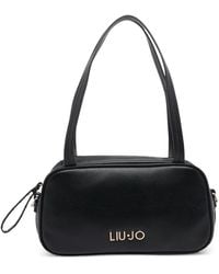 Liu Jo - Logo-Plaque Zipped Shoulder Bag - Lyst