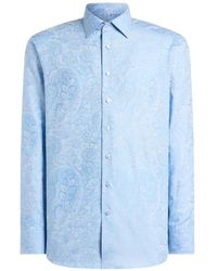 Etro - Camisa En Jacquard Con Motivo De Cachemira - Lyst