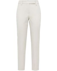 Brunello Cucinelli - Pantalon Skinny À Taille Mi-Haute - Lyst